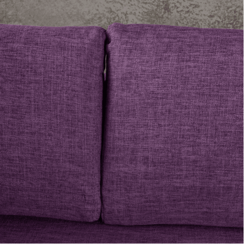 Augustus Mid-century Modern Fabric Chaise Sectional - Teak Inside