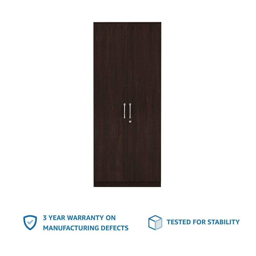 Dulex Medusa Engineered Wood Wardrobe Wenge Finish - Teak Inside