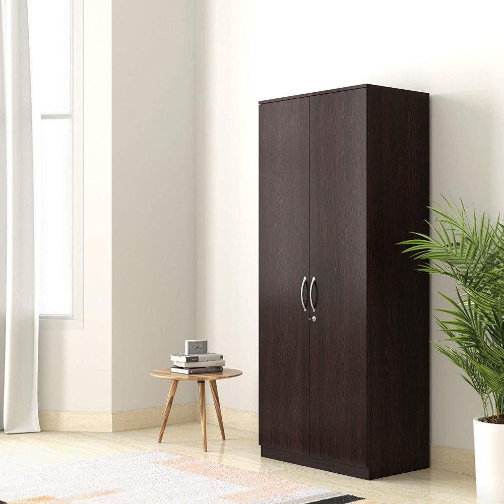 Dulex Medusa Engineered Wood Wardrobe Wenge Finish - Teak Inside