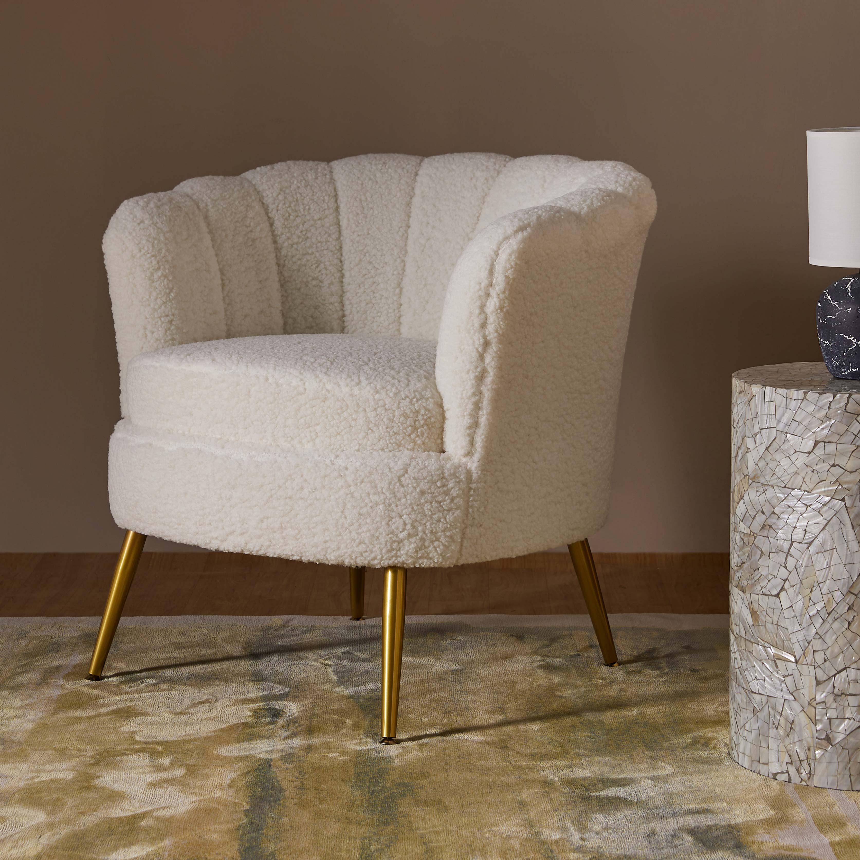 Butterfly Premium Accent Chair In Brooklyn Fabric