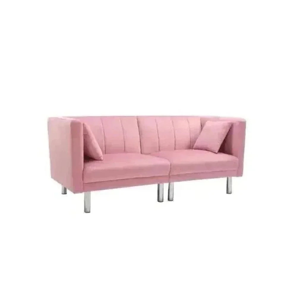 Dolcy Line Sofa Set in Pink - Teak Inside