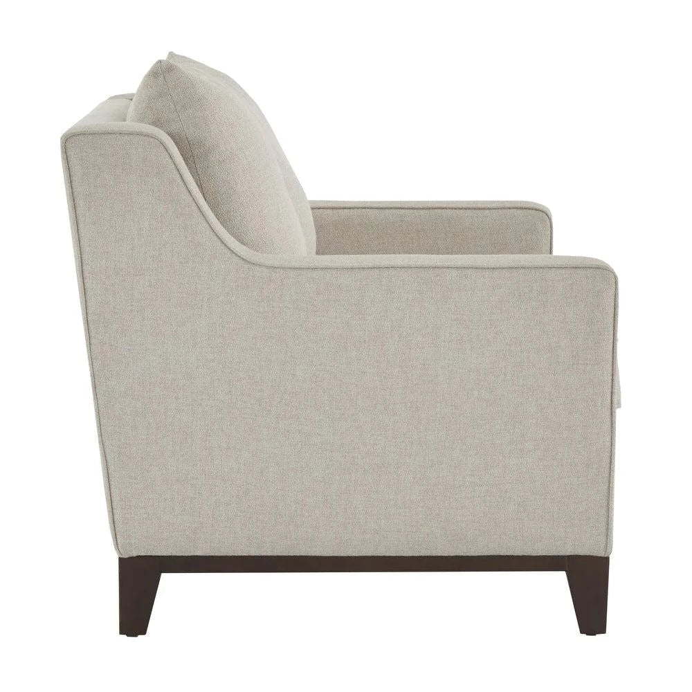 Donald Luxury Straight Line Sofa Set - Teak Inside