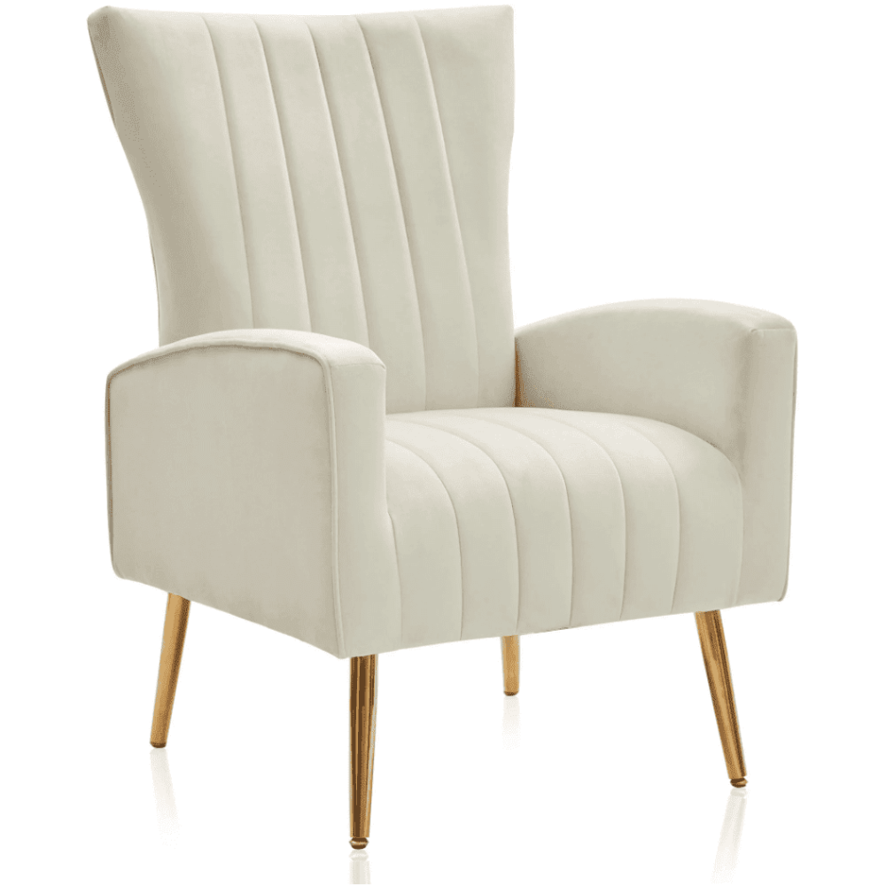Bells Wing Back Chair - Teak Inside
