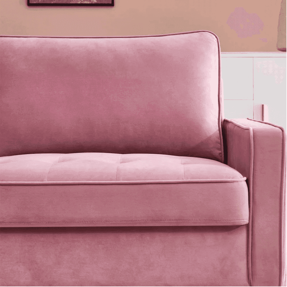 Block Down Straight Line Sofa Set - Teak Inside