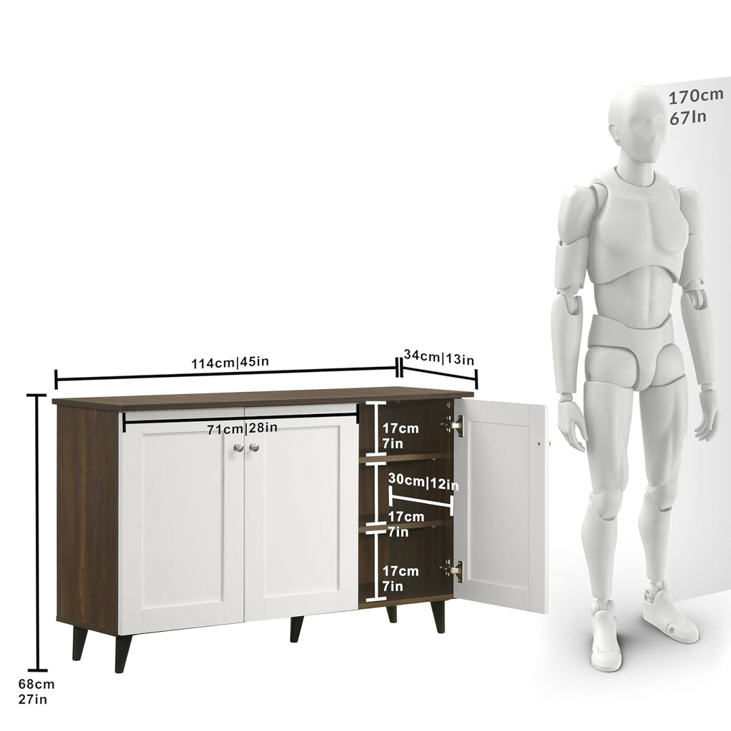 Deckup Plank Lexis 3-Door Engineered Wood Shoe Rack