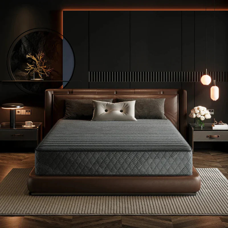 Premium Memory Foam Hybrid Mattress Cooling and Breathable By Teak Inside - 10 Inches