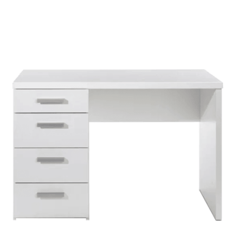 Class Apart Study Table in White Colour - Teak Inside