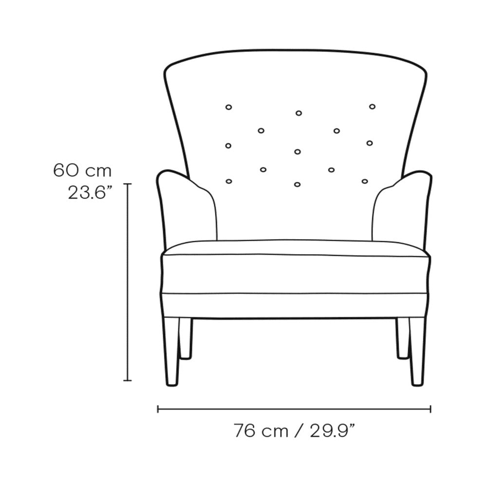 Becky Suede Accent Chair - Teak Inside