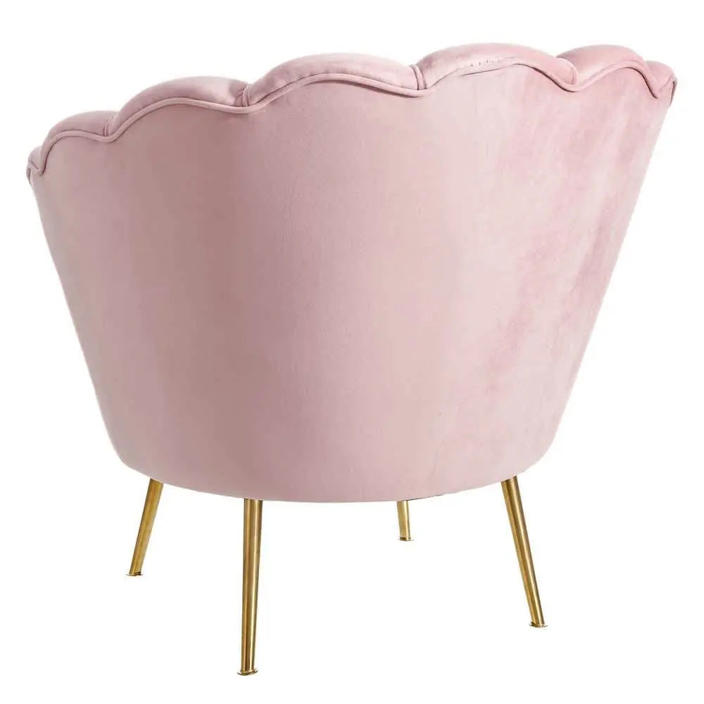 Butterfly Accent Chair in Pink Color - Teak Inside