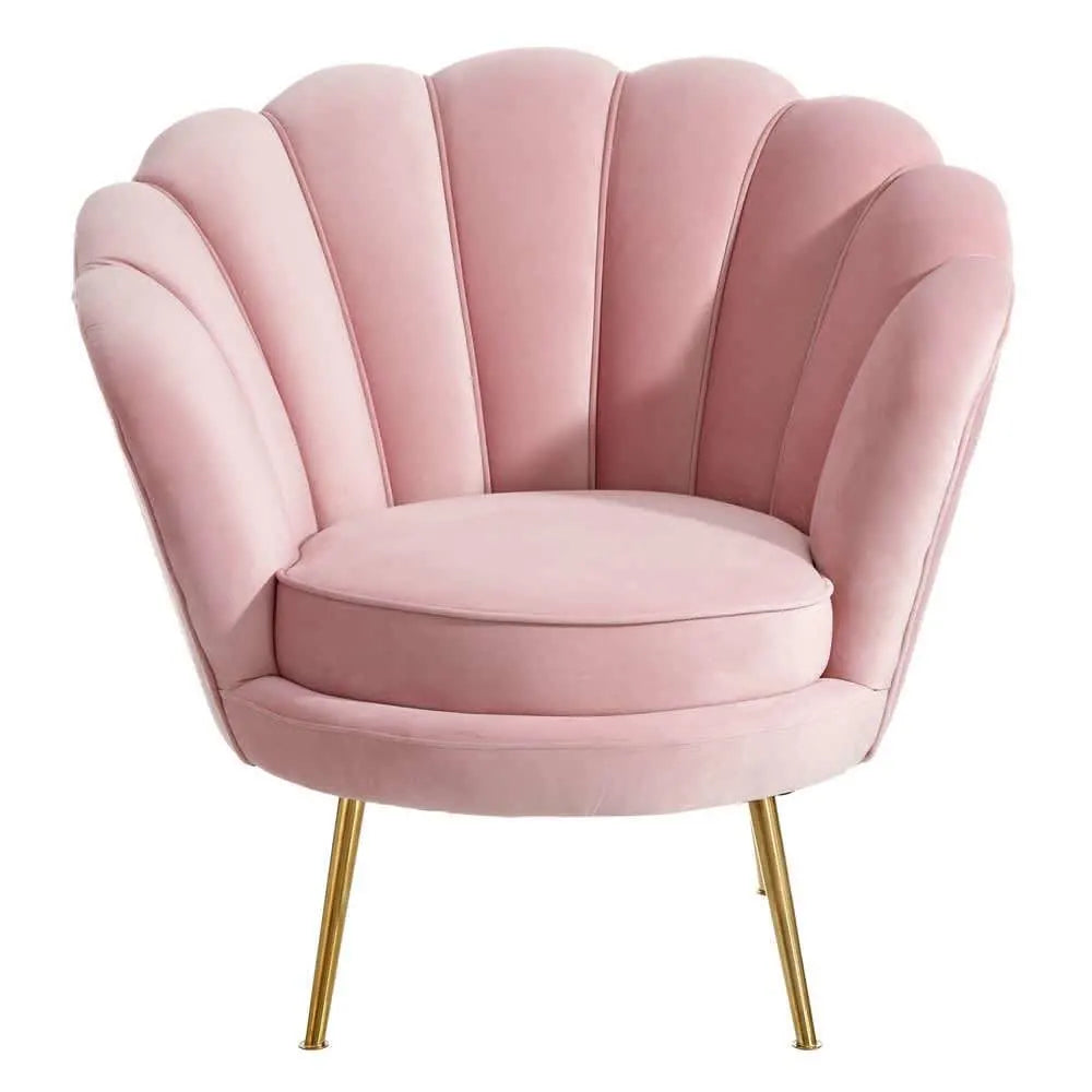 Butterfly Accent Chair in Pink Color - Teak Inside
