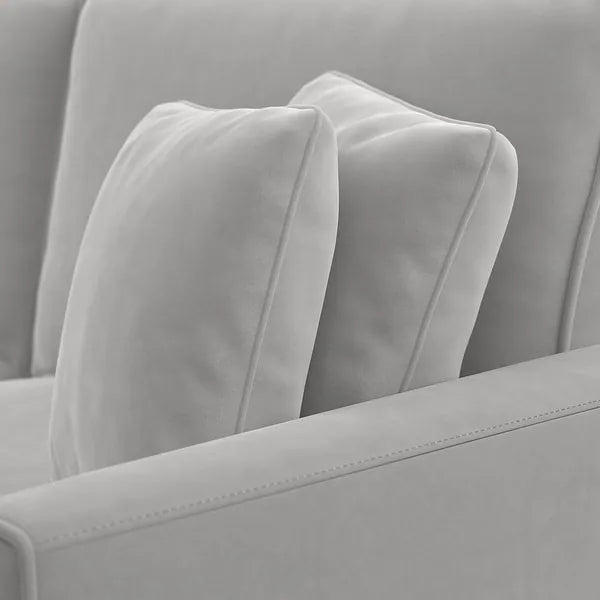 Celio Modern Suede Sectional Sofa