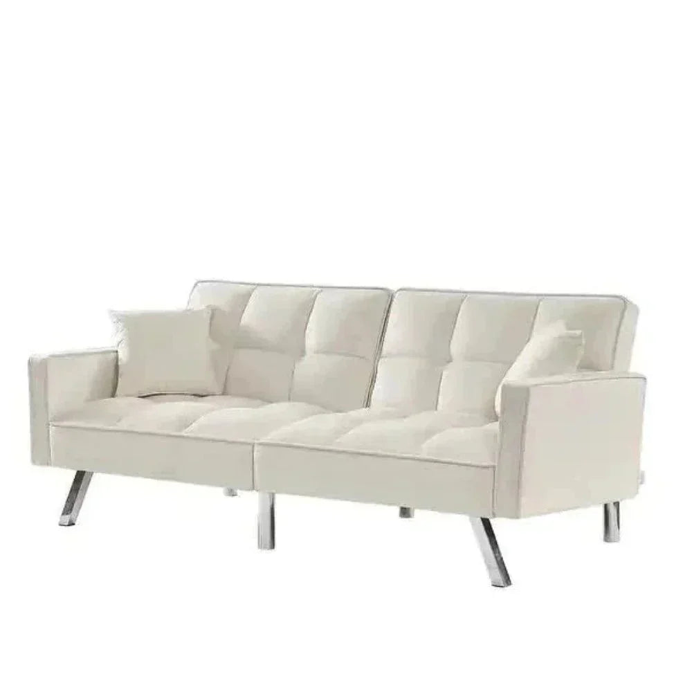 Blockbox Modern Suede Sofa Sets - Teak Inside